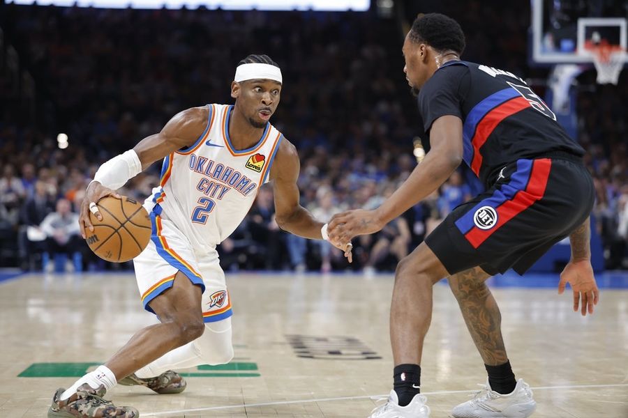 NBA roundup: Shai Gilgeous-Alexander-led Thunder top Pistons in OT