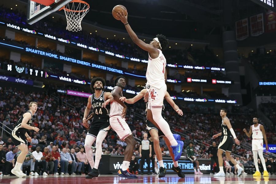 Rockets produce just enough to hold off short-handed Bucks
